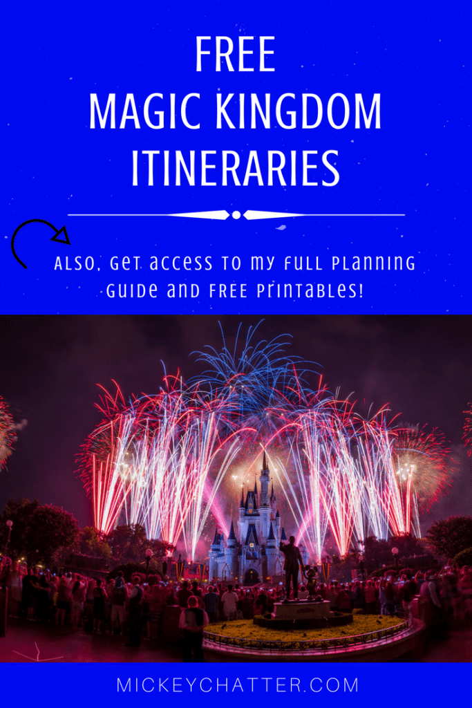 Free Magic Kingdom Itineraries to help you plan your day at Disney World's Magic Kingdom park