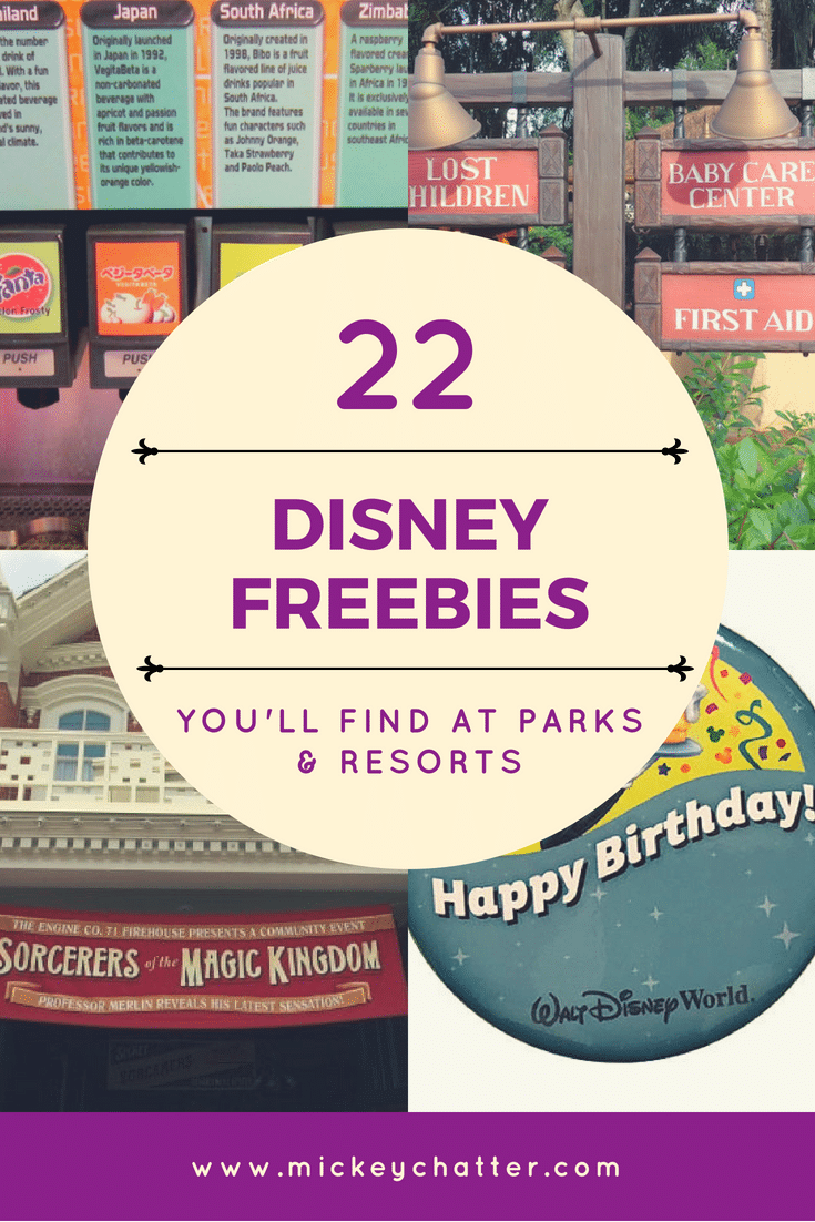 22 Disney World Freebies you'll find at the parks and resorts, don't miss out!!! #disneyworld #disneyvacation #waltdisneyworld #disneytrip #disneytravel