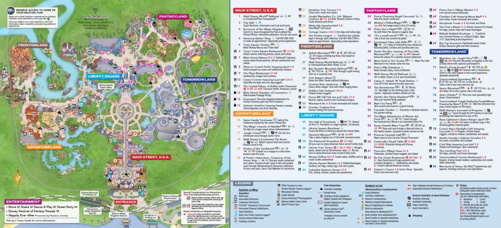 Disney Magic Kingdom Map