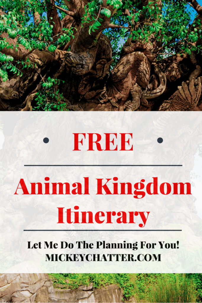 Get your FREE Disney World Animal Kingdom Itinerary