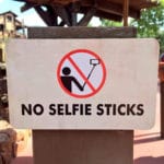 No Selfie Sticks at Disney