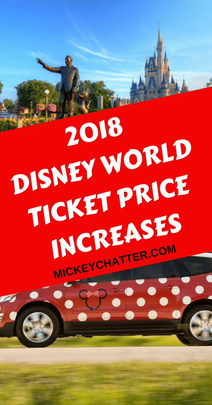 2018 Disney World price increases - all the details!