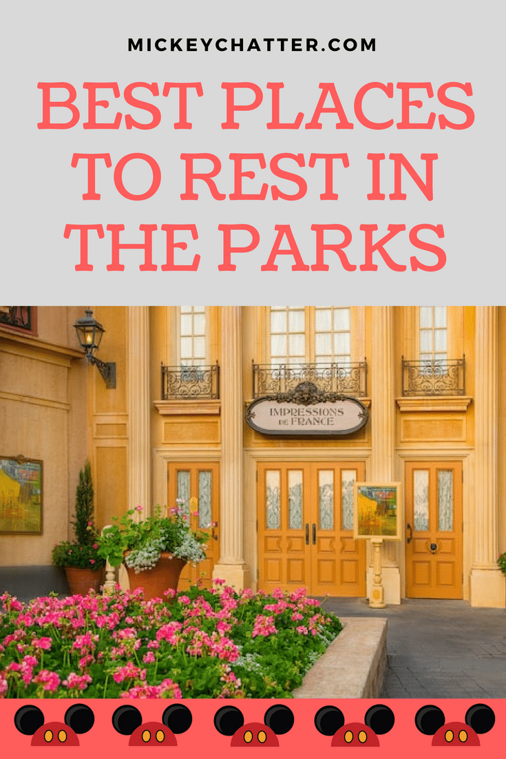 Where to rest in the Disney World parks