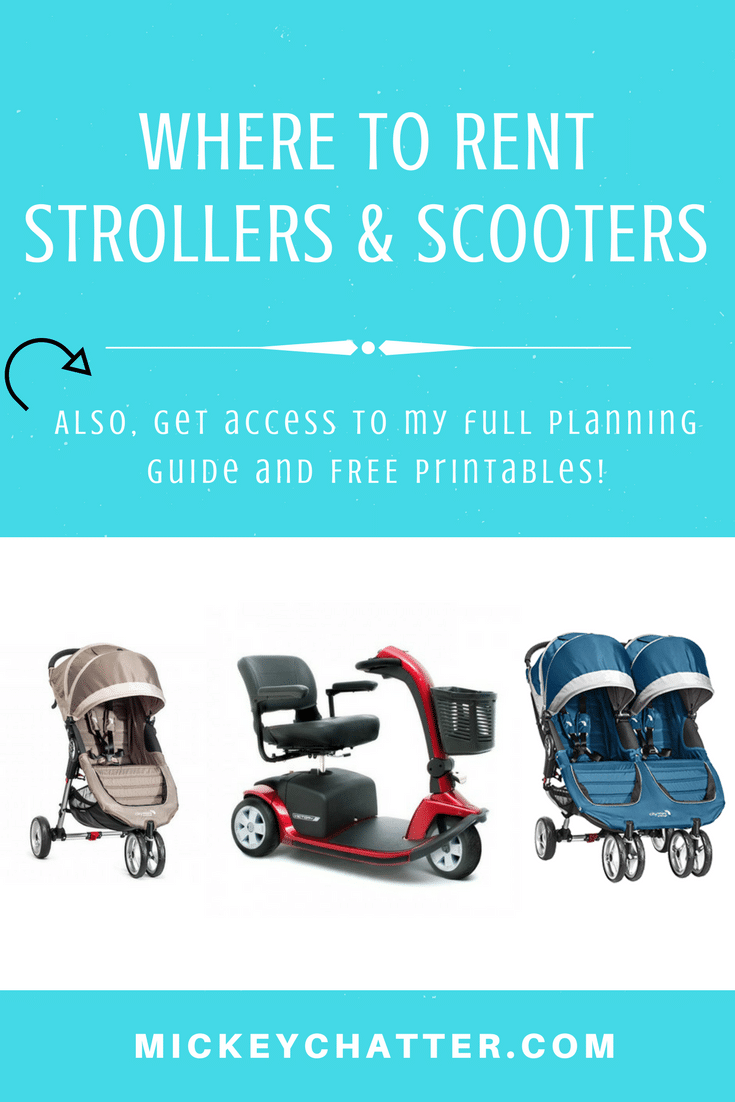Where to rent strollers and scooters at Disney World