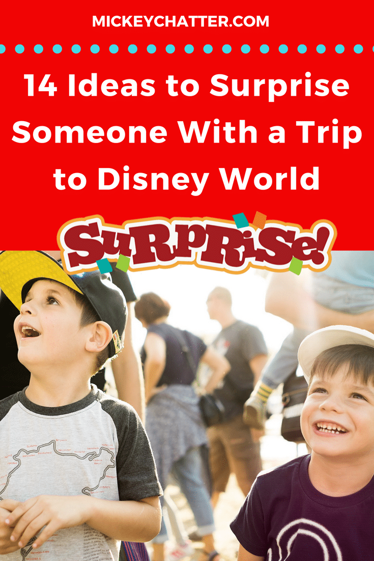 How to do a surprise Disney World trip reveal