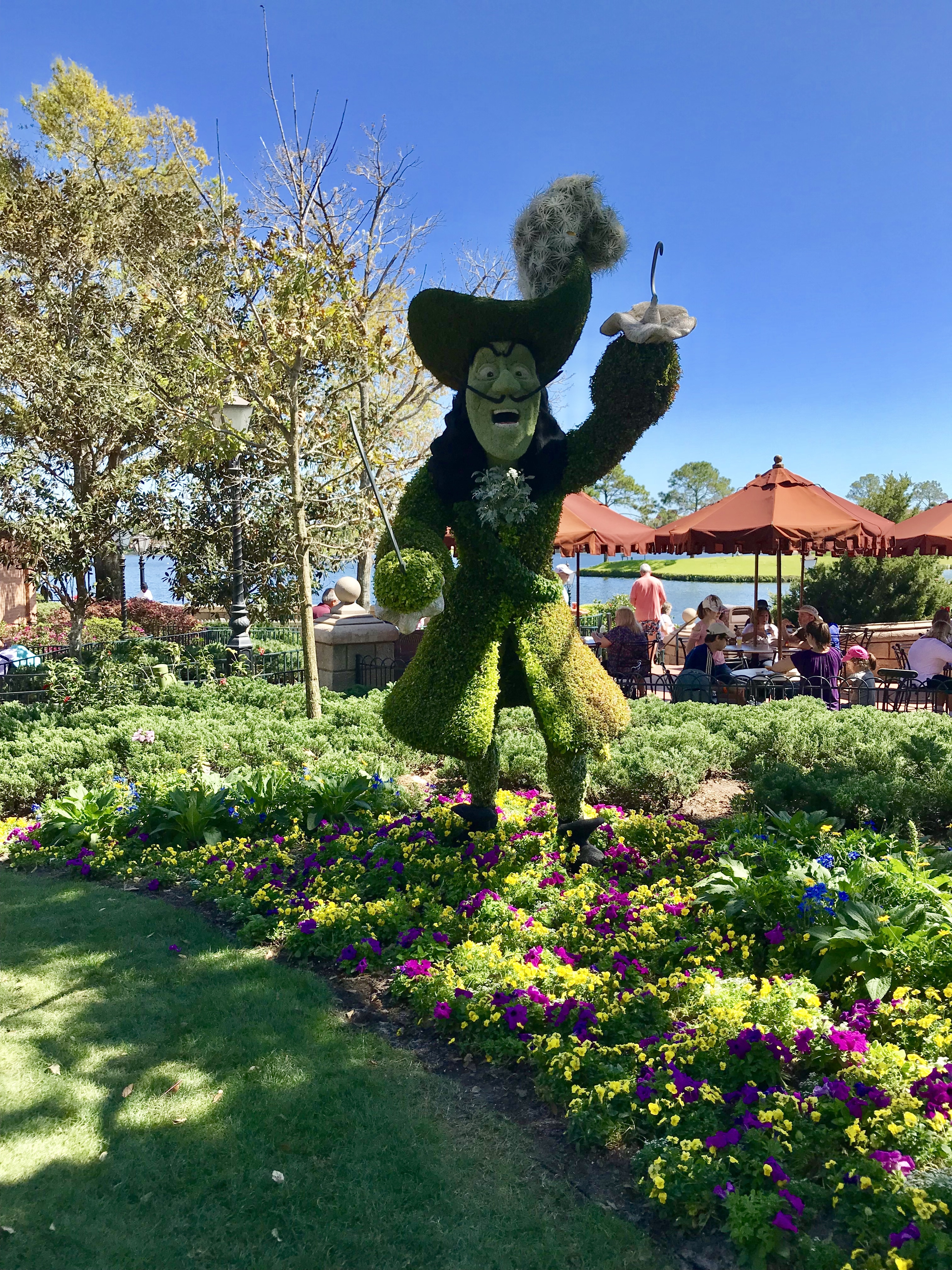 Captain Hook at Disney's Epcot Flower and Garden Festival 2018