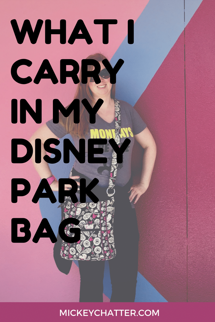Find out what I carry in my Disney park bag! #disneyworld #disneyparkbag