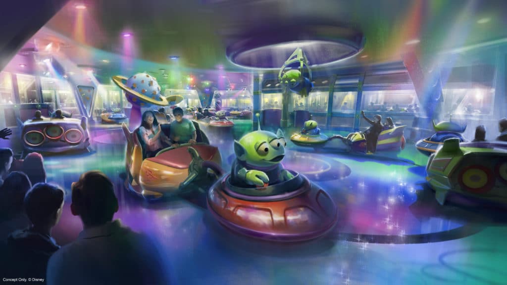 Alien Swirling Saucers at Hollywood Studios Orlando