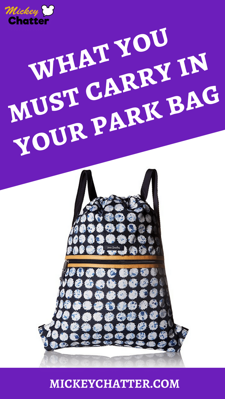 Find out what you should carry in your Disney park bag! #disneyworld #disneyparks #disneyplanning #disneyvacation