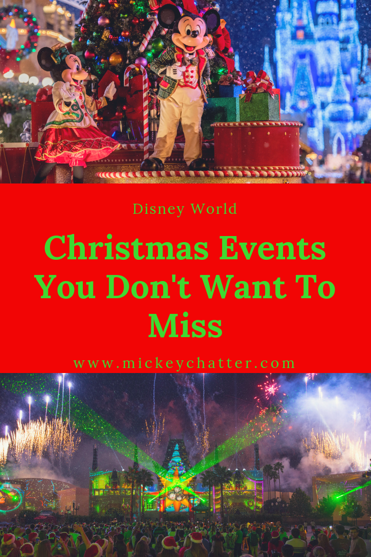 Christmas events at Disney World that you don't want to miss! #disneyworld #disneytrip #disneyvacation #disneyplanning #disneyevents #christmasatdisney