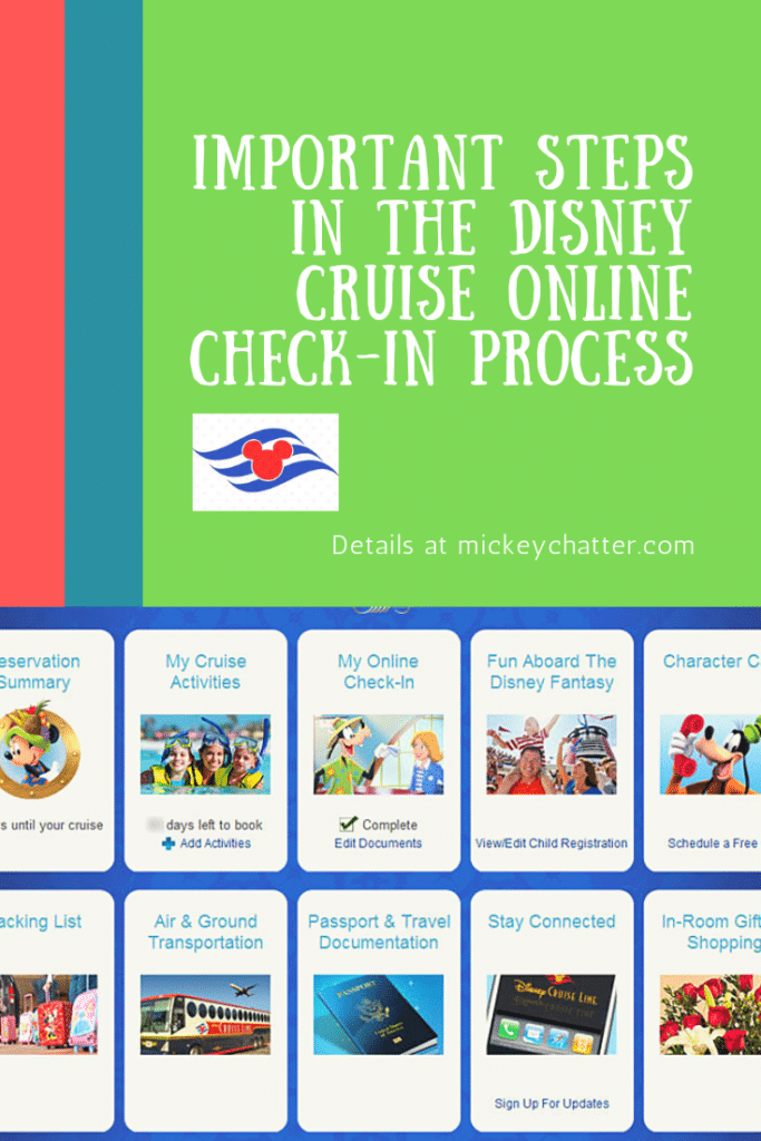 Important steps to complete during your Disney Cruise online check-in process #disneytravelagent #disneytravelplanner #disneycruiseline #disneycruise
