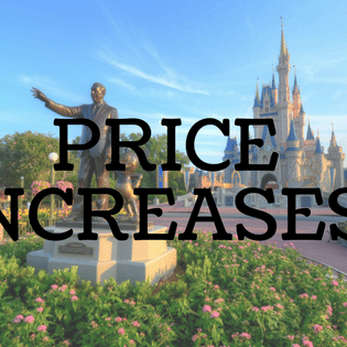 2018 Disney World Price Increases