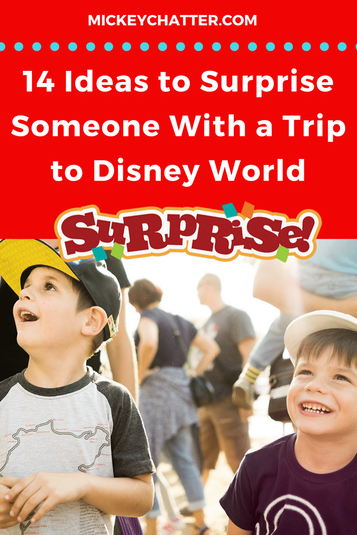 14 Ideas For Doing A Disney World Trip Reveal Surprise Mickey Chatter