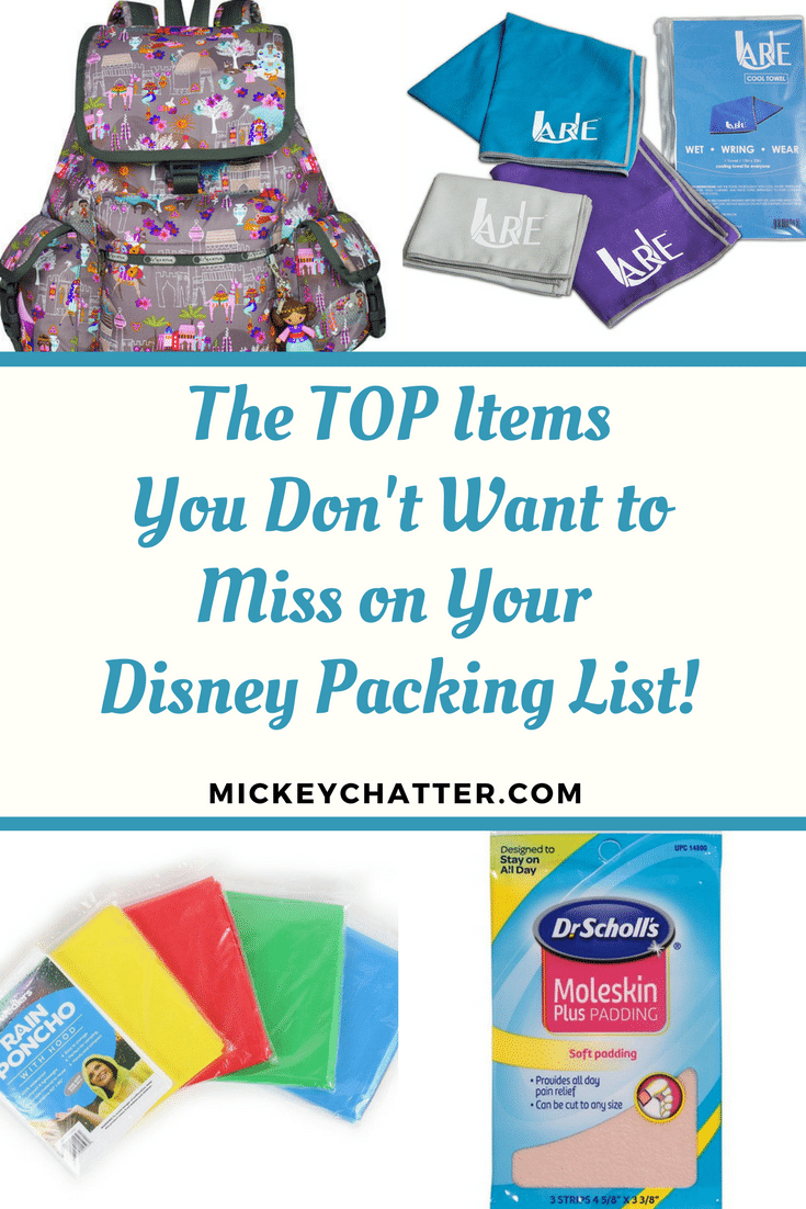 The TOP items you want to pack to bring with you to Disney World