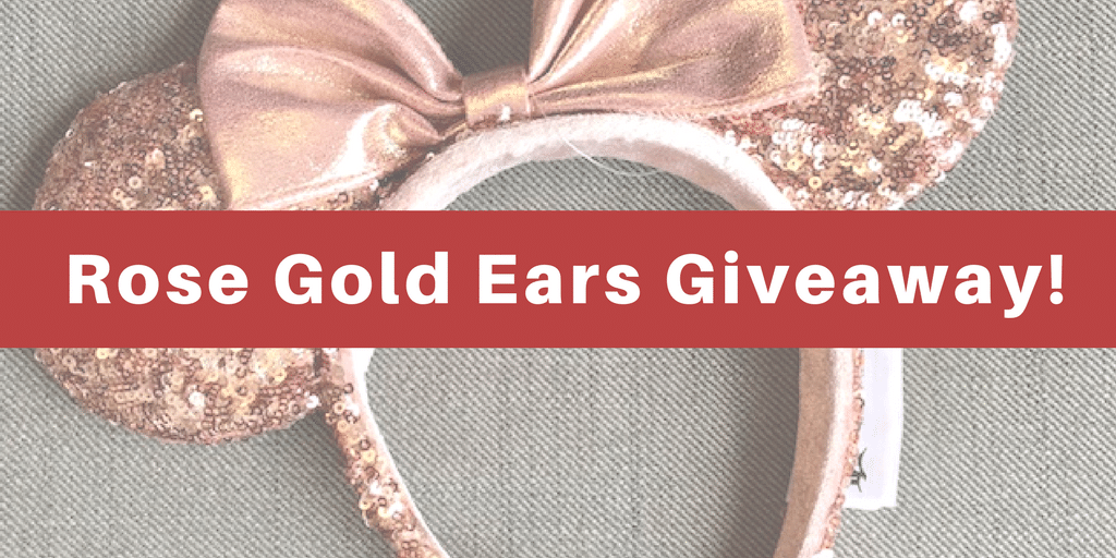 Rose Gold Ears Giveaway Your chance to win a pair of the Rose Gold Mickey Ears!
