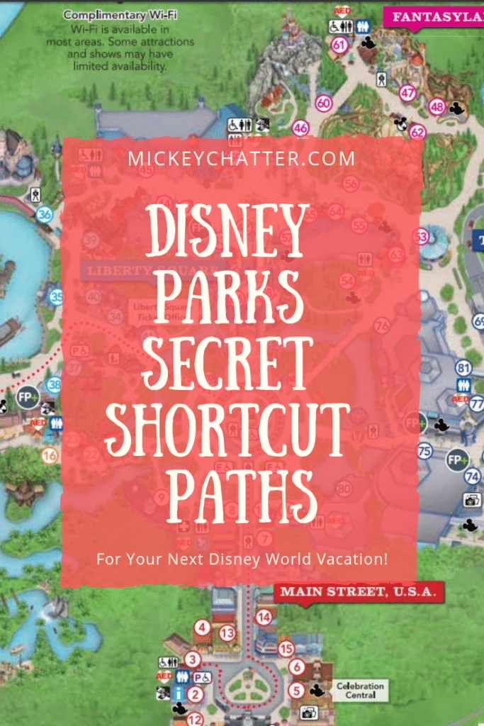 Disney World secret shortcut paths you need to know about in the parks before your next vacation! #disneyworld #disneytrip #disneyvacation #disneyparks #disneytravelagent #disneytravelplanner