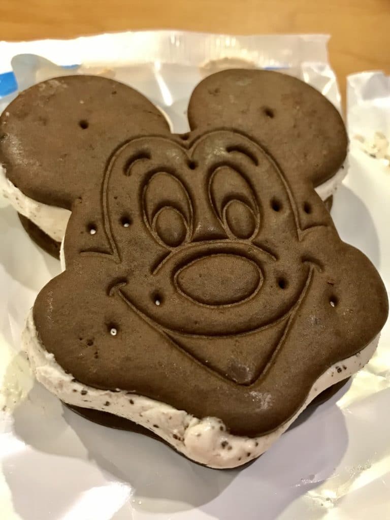 Mickey Ice Cream Bar - best snacks at Disney World! #disneyworld #disneyfood #disneysnacks #disneytrip #disneyvacation #travelagent