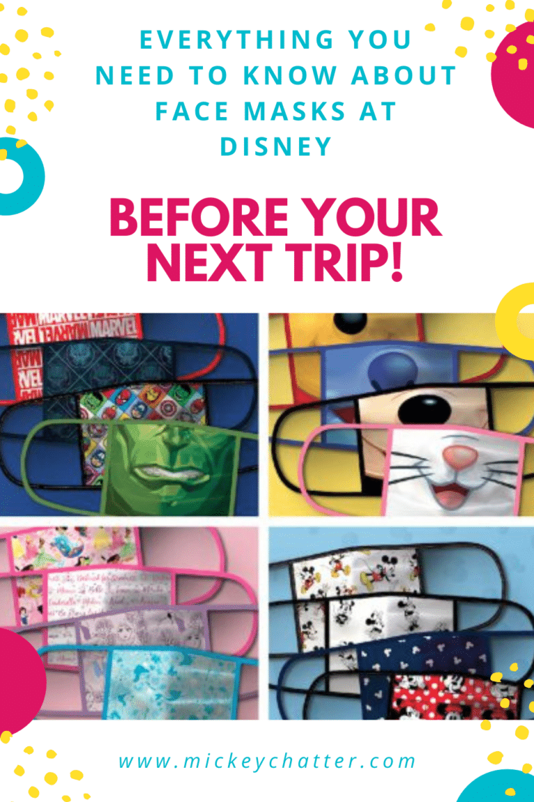 A Guide To Face Masks at Disney Mickey Chatter